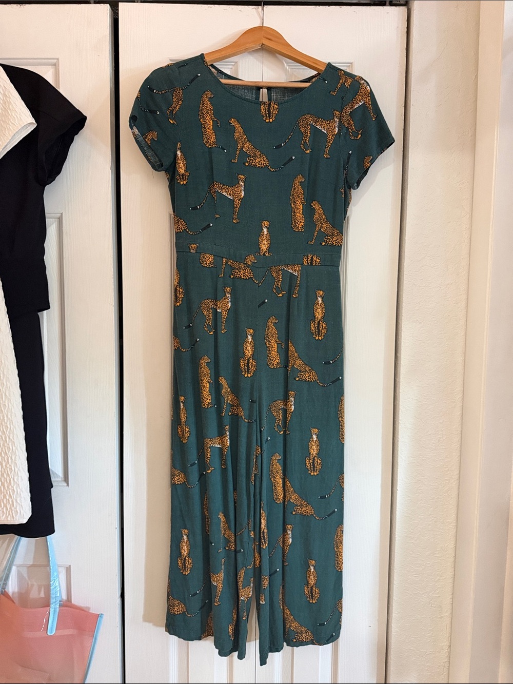 ModCloth cheetah print jumpsuit